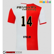 Moške Nogometnih dresov Feyenoord Sem Steijn #14 Domači 2025-26 Kratki rokavi